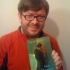Me with my novel Me with my novel